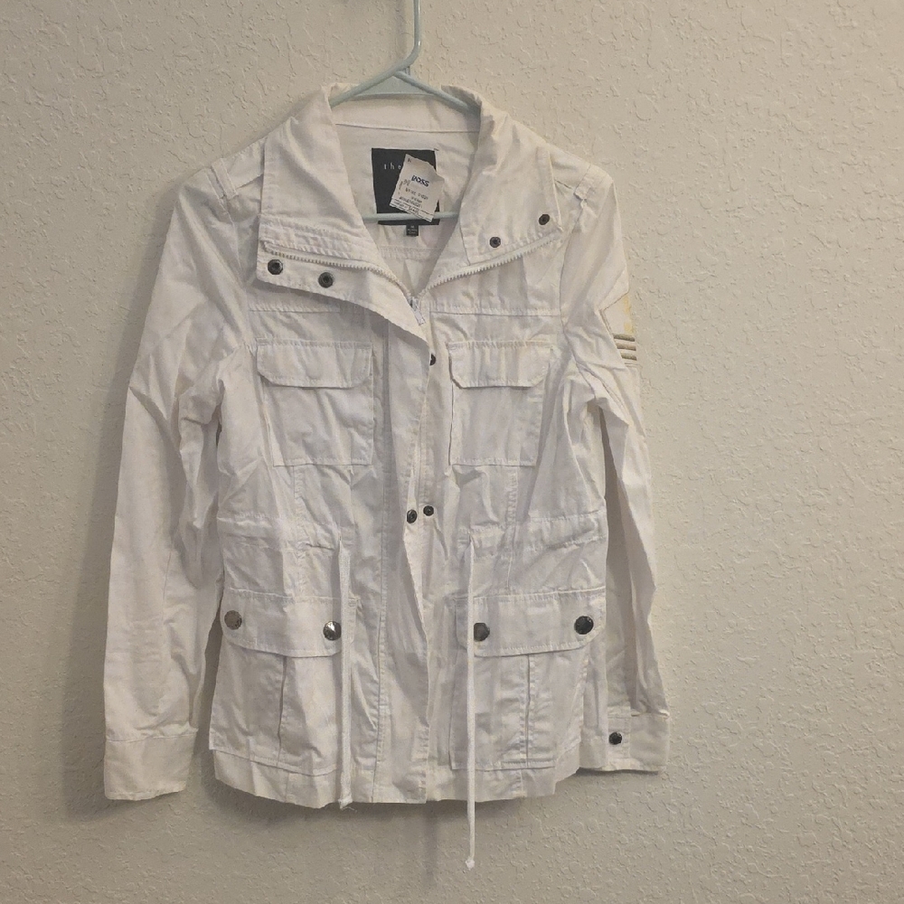 White Utility Jacket for Women